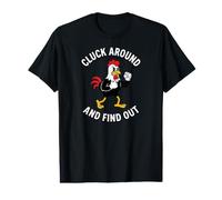 Chicken Cluck Around and Find Out Funny Rooster T-Shirt Graphique avec Valeur