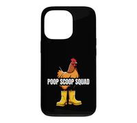 Chicken Coop Poop Scoop Squad Funny Poultry Farmer Coque pour iPhone 13 Pro