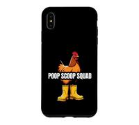 Chicken Coop Poop Scoop Squad Funny Poultry Farmer Coque pour iPhone XS Max