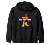 Chicken Coop Poop Scoop Squad Funny Poultry Farmer Sweat à Capuche