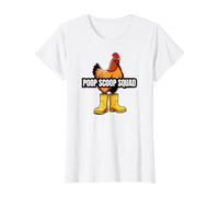 Chicken Coop Poop Scoop Squad Funny Poultry Farmer T-Shirt Graphique avec Valeur