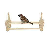 Chicken Coop, Poultry Standing Base Wooden, 12.6x5.71x6.69 inches, Pet Bird Resting Stand, Natural Wood Perch Stands for Parrots, Cockatiels, and Conures, Wooden Color
