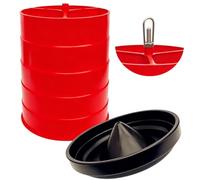 Chicken Coop Water Dispenser - Portable Multi Functional Poultry Feeder Waterer Bucket | Chicken Water Feeder Trough Container