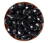 CHICKEN Cristaux Et Pierres en Vrac Tourmaline Noire Naturelle roulée, Gros Grains, Pierre concassée, diffuseur d'arômes, de Cristal Fournitures De Culbutage De Roche(2-3cm100g)