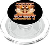 Chicken Daddy Chicken Dad Chicken Farmer Farming 90's PopSockets PopGrip pour MagSafe