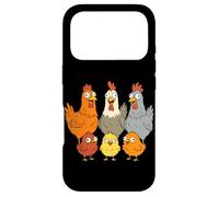 Chicken Family Crazy Hen Coq Bébé Poule Ferme Coque pour iPhone 17 Pro