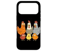 Chicken Family Crazy Hen Coq Bébé Poule Ferme Coque pour iPhone 17 Pro Max