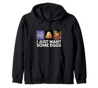 Chicken Farmer I Just Want Some Eggs Sweat à Capuche