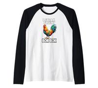 Chicken Farmer I Speak Fluent Bok Bok Rooster Manche Raglan