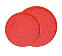 Chicken Feeder - 2 Pieces Chick Plate | Poultry Feeder Trays Reusable, Bowl for Pigeons Ducks Quail Birds Garden Coop Farm Enclosure Backyard Barn Outdoor Farmer Supplies Equipment