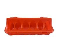 Chicken Feeder - Quail Chick Feeder Waterer | Feeding Tray Dish with Holes for Birds Ducks Pigeon Indoor Outdoor Farms Home Use, Poultry Brooder Feeding Accessory Set