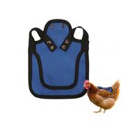 Chicken feeding dishes, protective clothing - with adjustable straps for poultry care and comfort in the chicken coop, blue