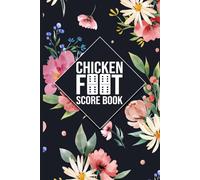 Chicken Foot Score Book for 2-8 Players (Hardcover): Score Pad for Chickenfoot, Mexican Train, and Other Domino Games - 6x9 Inch - 100+ Sheets