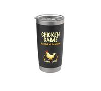 Chicken Game. Amusant Gobelet isotherme en acier inoxydable double paroi