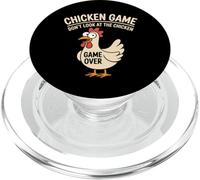 Chicken Game Don't-Look At The Chicken Funny Chicken Humor PopSockets PopGrip pour MagSafe