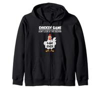 Chicken Game Don't Look At The Chicken Game Over Funny Sweat à Capuche