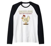 Chicken Game Don't Look at The Chicken Meme Kids Christmas Manche Raglan