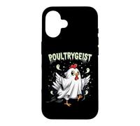 Chicken Ghost Poultrygeist Halloween Costume Farmer Coque pour iPhone 16