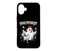 Chicken Ghost Poultrygeist Halloween Costume Farmer Coque pour iPhone 16 Plus