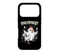 Chicken Ghost Poultrygeist Halloween Costume Farmer Coque pour iPhone 17 Pro