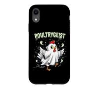 Chicken Ghost Poultrygeist Halloween Costume Farmer Coque pour iPhone XR