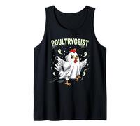 Chicken Ghost Poultrygeist Halloween Costume Farmer Débardeur