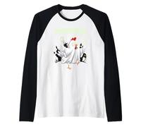 Chicken Ghost Poultrygeist Halloween Costume Farmer Manche Raglan