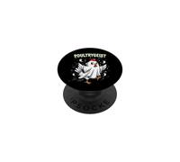 Chicken Ghost Poultrygeist Halloween Costume Farmer PopSockets PopGrip Adhésif