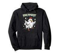 Chicken Ghost Poultrygeist Halloween Costume Farmer Sweat à Capuche