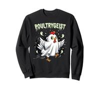 Chicken Ghost Poultrygeist Halloween Costume Farmer Sweatshirt