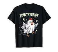 Chicken Ghost Poultrygeist Halloween Costume Farmer T-Shirt