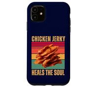 Chicken Jerky Heals The Soul Retro Voltry Snack Lover Coque pour iPhone 11