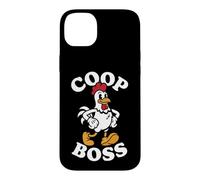 Chicken Keeper Coop Boss Retro Cartoon Rooster Homesteader Coque pour iPhone 14 Plus