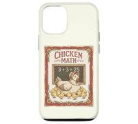 Chicken Math Tableau Noir Amusant Motif Poule Coque pour iPhone 12/12 Pro