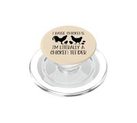 Chicken Mom I Raise Chickens I'm Litterally a Chicken Tender PopSockets PopGrip pour MagSafe
