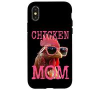 Chicken Mom Poules Maman Fermière Éleveur de Volailles Coque pour iPhone X/XS