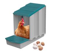 Chicken Nesting Box - Foldable Chicken Coop Nest Boxs | Single Compartment Laying Hen Box | 50cm Stainless Steel Waterproof Egg Collection Boxs with Ventilation and Resting for Ducks