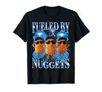 Chicken Nugget Fueled by Nuggets Rap années 90 Vintage Men Bootleg T-Shirt