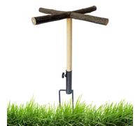 Chicken Perch - Outdoor Wooden Roosting Bar Stand Toy for Poultry Coop | Cross Shape Frame - Solid Wood Floor Bar Picnic Storage Bracket | Chicken Perch Holds Hens, Backyard Farm, Garden Patio