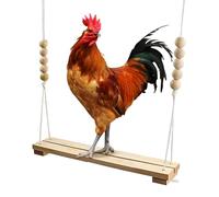 Chicken Perch | Wooden Coop Toy | Natural Bird Supplies | Backyard Farm Pet Accessory for Hens Roosters Chicks Parrots Jungle Habitat Home Starter Swing Ladder Stress Relief
