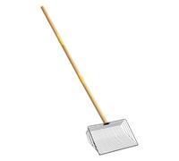 Chicken Poop Scooper - Long Handle Metal Sifting Shovel | Heavy-Duty Non-Stick Poop Rake with Wooden Handle | Easy Cleanup Tool for Chicken Coop Accessories