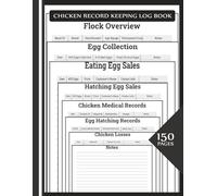 Chicken Record Keeping Log Book: Large Comprehensive Tracker for Flock Management, Egg Production, Sales, and Health Records