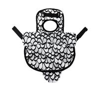Chicken Saddle, Poultry Feathers Protector, 13.78x10.63 inches, Reusable Comfortable Saddle Clothes with Secure Fit, Ideal for Coop and Outdoor Use for Hens, Roosters, Orange/Black