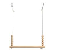 Chicken Swing, Wooden Poultry Perch Toy, Stable Hanging Ladder Design, Safe Comfortable Resting Spot, 17.72x14.96x0.39 inches, for Hens Roosters Parrots Farm Backyard Enrichment
