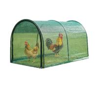 Chicken Tunnels Outside, Foldable Outdoor Tunnel with Enclosure Frame, PVC