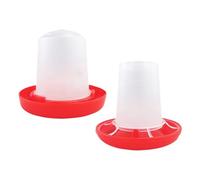 Chicken Waterer, Chick Feeder Set, Food Dispenser, Preventing Contamination and Minimizing Waste, Farm Pet Supply, Backyard Indoor Barn Use, Quail Livestock Outdoor Necessities, 4.02x3.62 inches