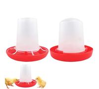 Chicken Waterer, Chick Feeder Waterer Set, Sturdy & Easy to Use Design, Compact Food Dispenser for Farm Pets, Backyard, Indoor Barn, Quail, Livestock, and Outdoor