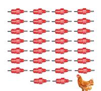 Chicken Waterer Nipples, Poultry Feeder Nozzles, 1.77x0.79in Automatic Drinking System, Stainless Leak Proof Design, Easy Install Fittings for Indoor Outdoor Farm Use