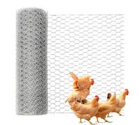 Chicken Wire,Rot-Resistant Galvanized 1 Heavy Duty Netting, Adaptable Floral Chicken Wire Fence | Lightweight For Pet Tree Duck Coop Garden Compost Bin Balcony Outdoor Backyard Flower Bed