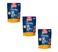 Rinti Chicko Mini Dés de Poulet au Fromage | Pack de 3 | 3 x 80 g | Préparé à partir de Filet de Poitrine de Poulet Frais | Séché à l'air doucement | Refermable | sans soja ni farines animales